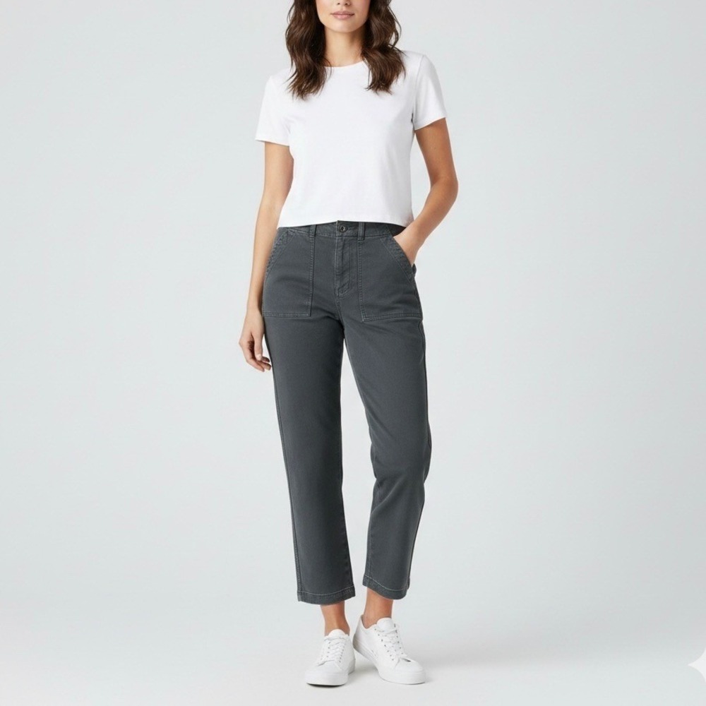 Faherty Straight Leg Utility Pants in Washed Black Size 27